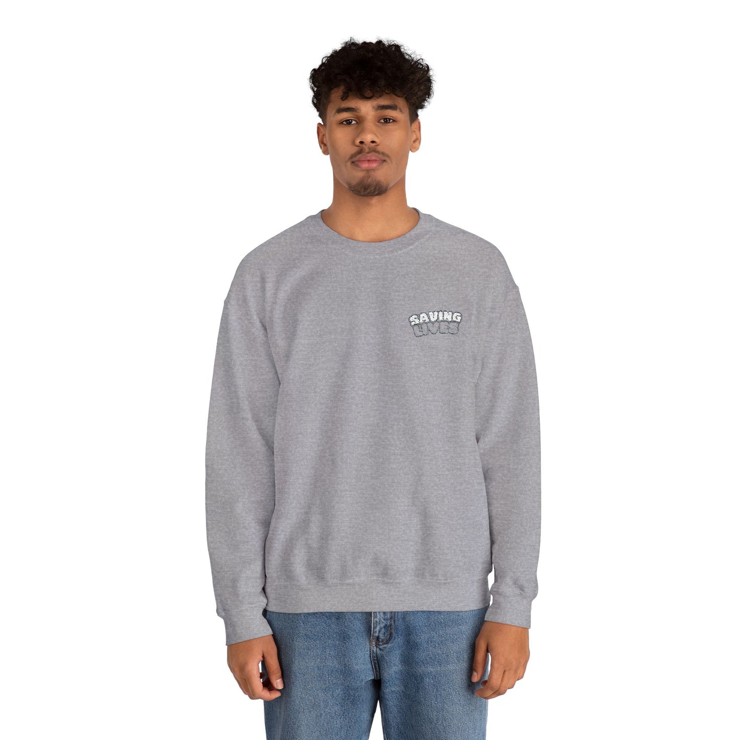 Saving Lives Crewneck Sweatshirt - Unisex Heavy Blend™
