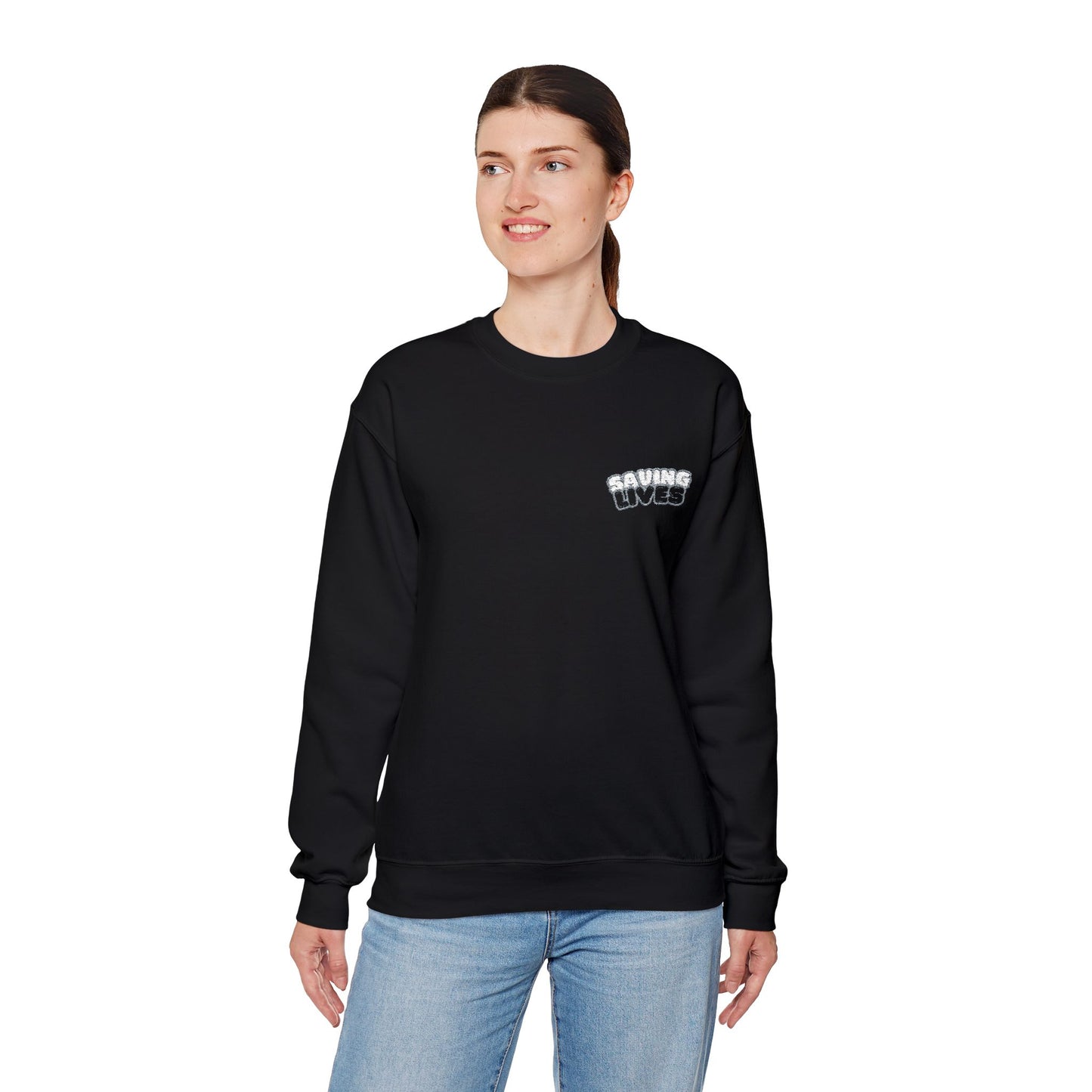 Saving Lives Crewneck Sweatshirt - Unisex Heavy Blend™