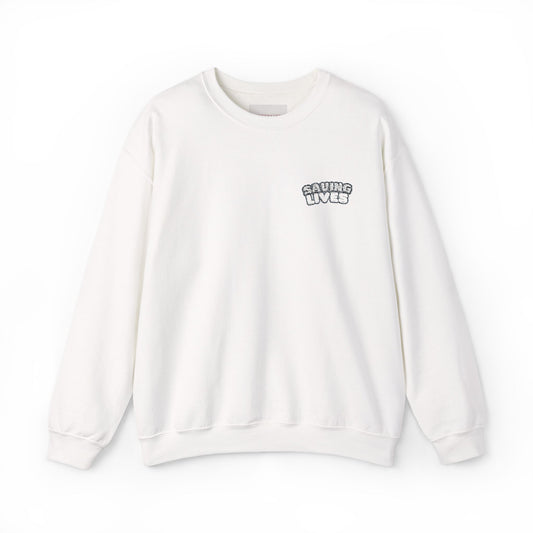Saving Lives Crewneck Sweatshirt - Unisex Heavy Blend™